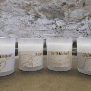 Lot de 4 bougies (prix spécial)